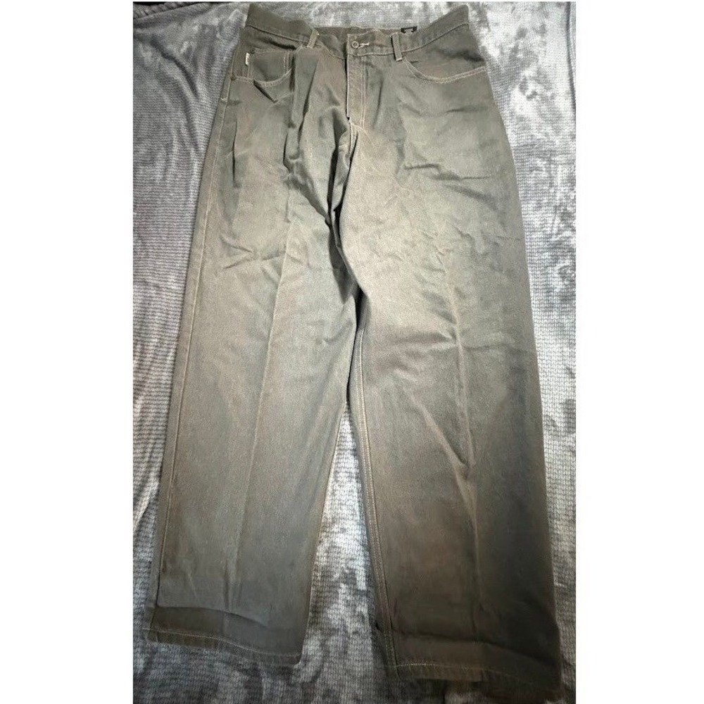 Pelle Pelle Vintage Baggy Relaxed Grey‎ Denim Jeans Mens 38x32 Streetwear Y2K